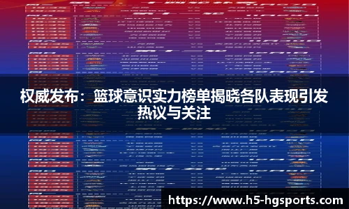 权威发布：篮球意识实力榜单揭晓各队表现引发热议与关注